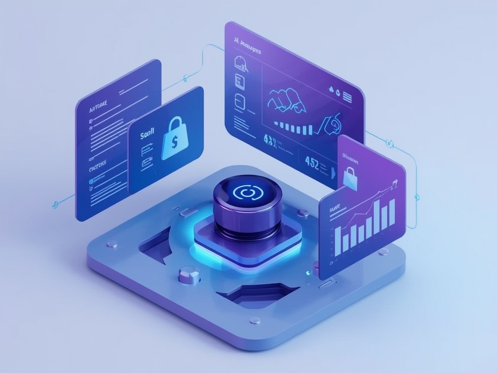 AI-generated illustration of Shopify Sidekick AI business automation