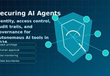 Securing AI Agents in 2026: Identity, Access, and Governance Checklist AI agents security dashboard with identity access governance and cybersecurity shield