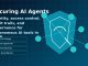 AI agents security dashboard with identity access governance and cybersecurity shield