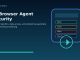 AI browser agent security graphic showing browser actions controlled by policy guardrails