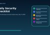 Daily security checklist for businesses in 2026 with identity devices backups alerts and response tasks