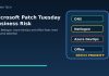 Microsoft Patch Tuesday Business Risk: Why DNS, Netlogon, and Azure DevOps Flaws Need Executive Attention Microsoft Patch Tuesday business risk graphic showing DNS Netlogon Azure DevOps and Office patch priorities