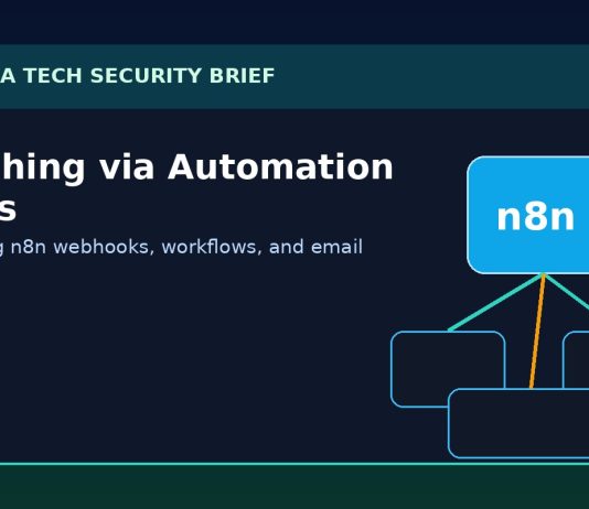 Featured image for n8n webhook security and phishing automation risks