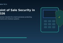 Point of Sale Security in 2026: A Practical Checklist for Small Businesses Point of sale security in 2026 with POS terminal and shield