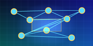 Quantum-safe security illustration with encrypted data nodes and future-proof protection layers
