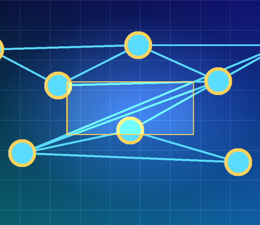 Quantum-safe security illustration with encrypted data nodes and future-proof protection layers