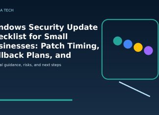 Windows Security Update Checklist for Small Businesses: Patch Timing, Rollback Plans, and Exploit Risk featured editorial image