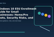 Windows 10 ESU Enrollment Guide for Small Businesses: Home/Pro Costs, Security Risks, and Migration Controls Windows 10 ESU Enrollment Guide for Small Businesses: Home/Pro Costs, Security Risks, and Migration Controls featured editorial image