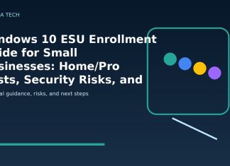 Windows 10 ESU Enrollment Guide for Small Businesses: Home/Pro Costs, Security Risks, and Migration Controls Windows 10 ESU Enrollment Guide for Small Businesses: Home/Pro Costs, Security Risks, and Migration Controls featured editorial image