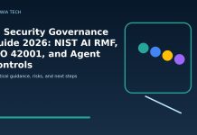 AI Security Governance Guide 2026: NIST AI RMF, ISO 42001, and Agent Controls AI Security Governance Guide 2026: NIST AI RMF, ISO 42001, and Agent Controls featured editorial image