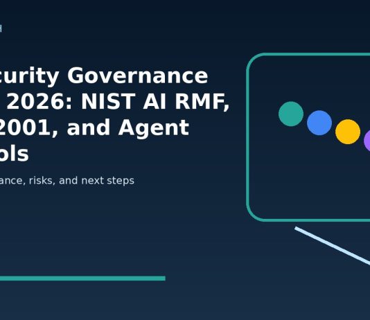 AI Security Governance Guide 2026: NIST AI RMF, ISO 42001, and Agent Controls featured editorial image