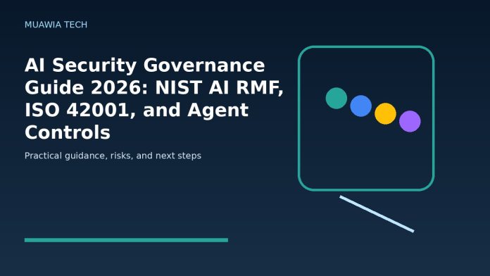 AI Security Governance Guide 2026: NIST AI RMF, ISO 42001, and Agent Controls featured editorial image