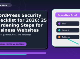 WordPress Security Checklist for 2026: 25 Hardening Steps for Business Websites WordPress Security Checklist for 2026: 25 Hardening Steps for Business Websites featured editorial image
