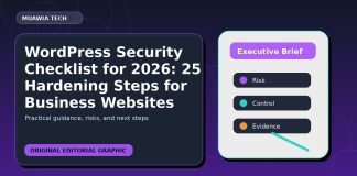 WordPress Security Checklist for 2026: 25 Hardening Steps for Business Websites featured editorial image