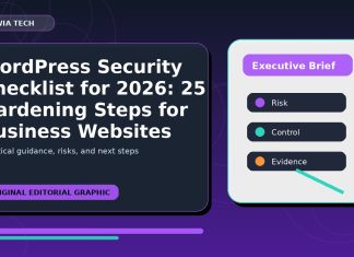 WordPress Security Checklist for 2026: 25 Hardening Steps for Business Websites featured editorial image
