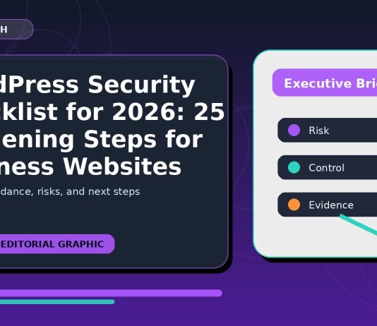 WordPress Security Checklist for 2026: 25 Hardening Steps for Business Websites featured editorial image