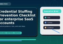 Credential Stuffing Prevention Checklist for enterprise SaaS accounts featured editorial image
