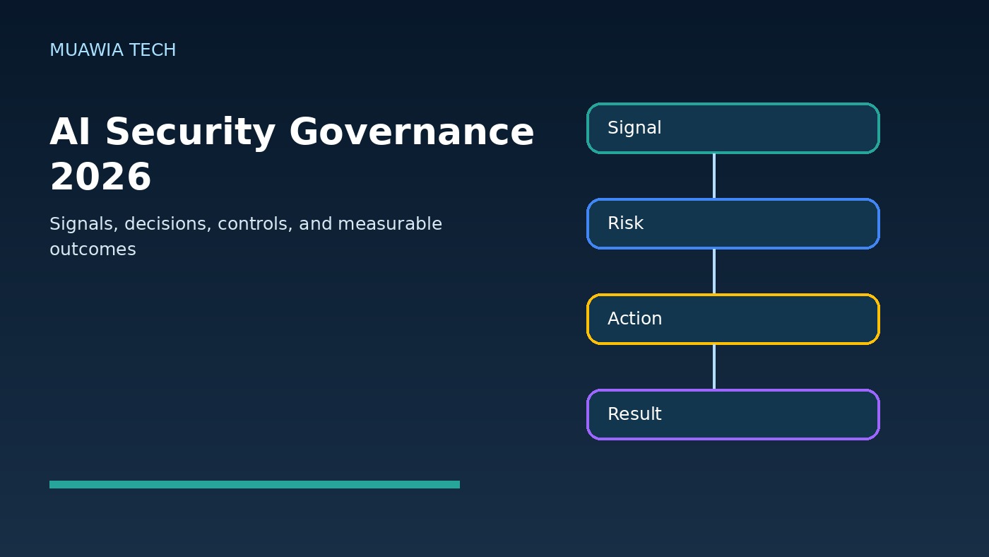 AI security governance 2026 workflow diagram