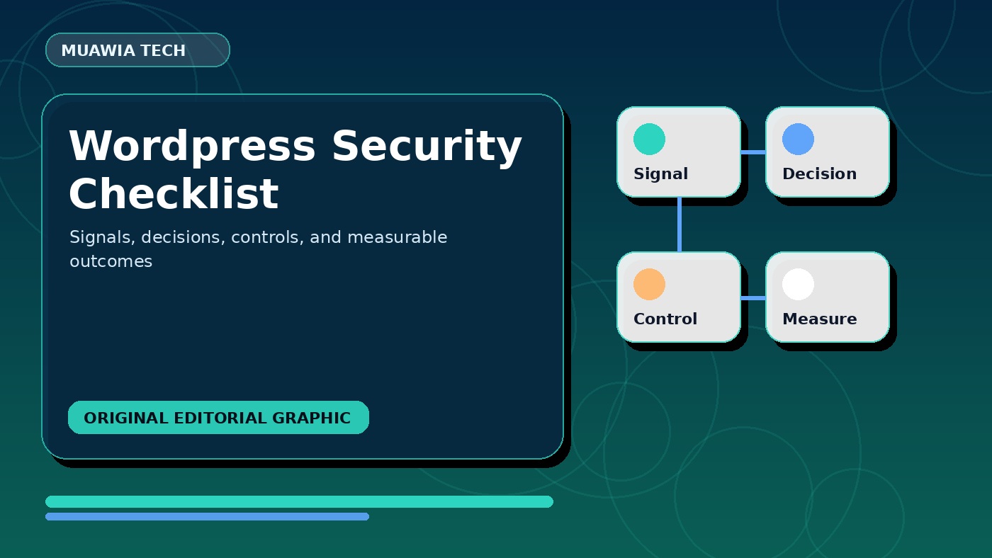 wordpress security checklist workflow diagram