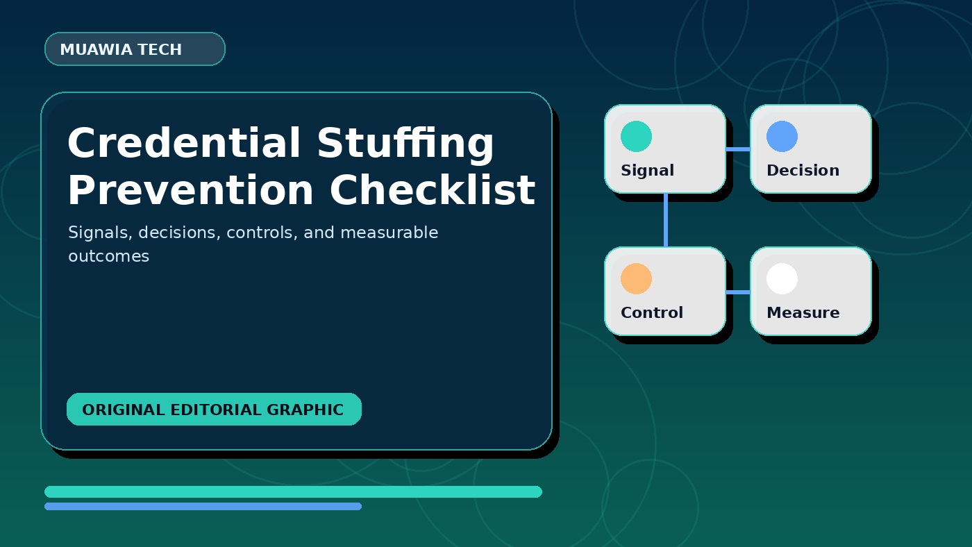 credential stuffing prevention checklist workflow diagram