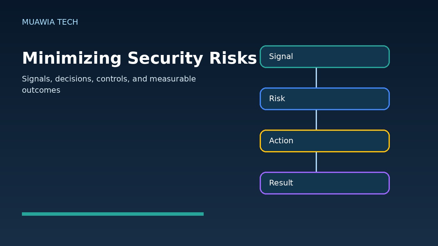 minimizing security risks workflow diagram