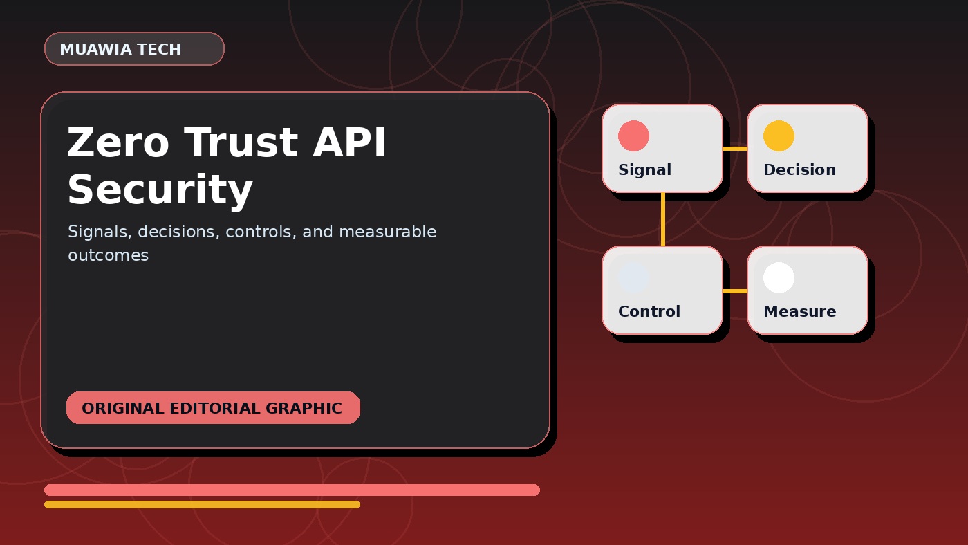 zero trust API security workflow diagram