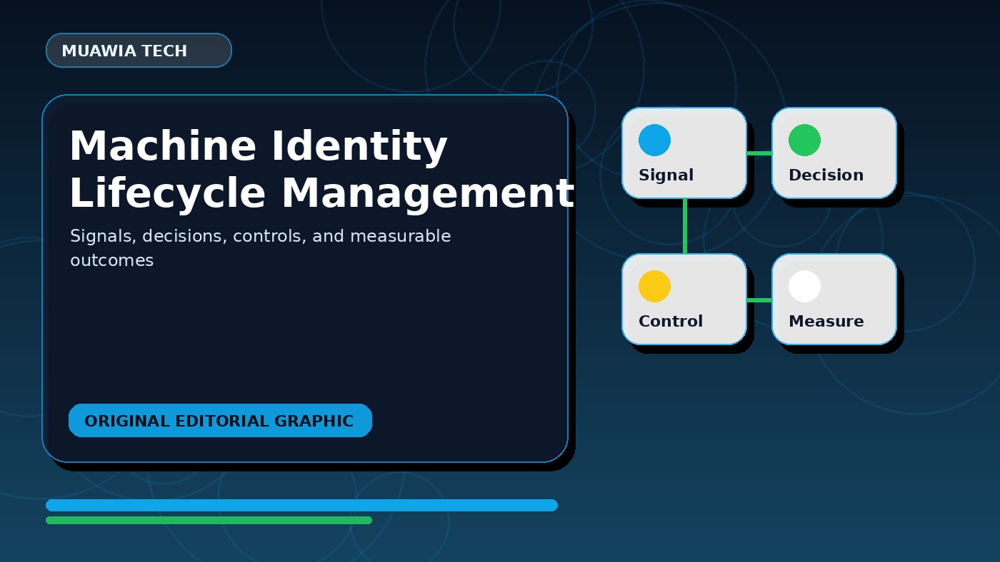 machine identity lifecycle management workflow diagram