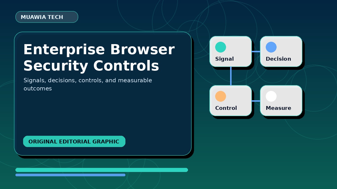 enterprise browser security controls workflow diagram