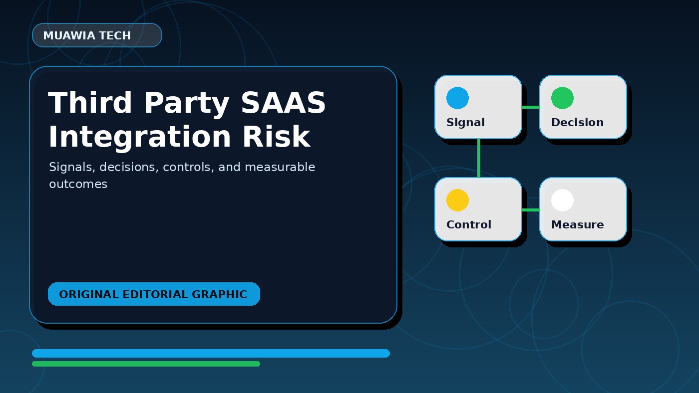 third party saas integration risk workflow diagram
